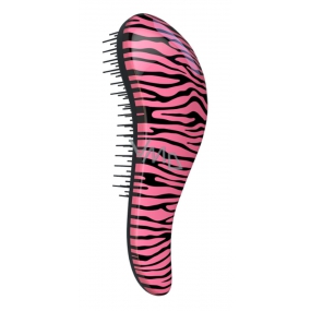 Dtangler Detangling Brush Kartáč pro snadné rozčesání vlasů 18,5 cm Zebra Pink zebra růžový