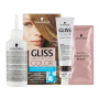 Schwarzkopf Gliss Color barva na vlasy 7-0 Tmavě béžová blond 2 x 60 ml