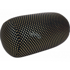 Albi Relaxační polštář Černý a zlaté puntíky 43 x 15 cm