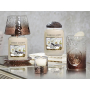 Yankee Candle Sheridan Floral Bronze Punched Metal prstenec ozdobný kovový na střední a velké vonné svíčky Classic 8,5 x 3 cm