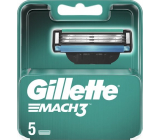 Gillette Mach3 náhradní hlavice 5 kusů, pro muže