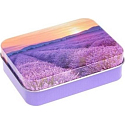 Esprit Provence Levandule toaletní mýdlo 60 g + levandulový vonný pytlík + plechová krabička s obrázkem levandulového pole, kosmetická sada pro ženy