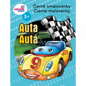 Ditipo Černé omalovánky Auta 32 stran A4 210 x 285 mm věk 3+