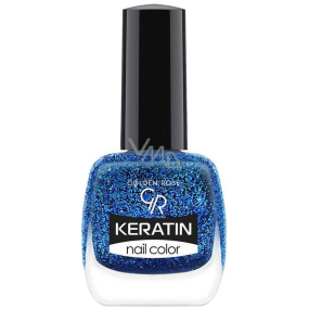 Golden Rose Keratin Nail Color Glitter lak na nehty 413 10,5 ml