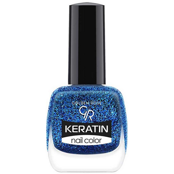 Golden Rose Keratin Nail Color Glitter lak na nehty 413 10,5 ml