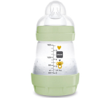 Mam Anti-Colic antikoliková láhev na krmení, silikonová jemná savička 0+ měsíců Zelená 160 ml