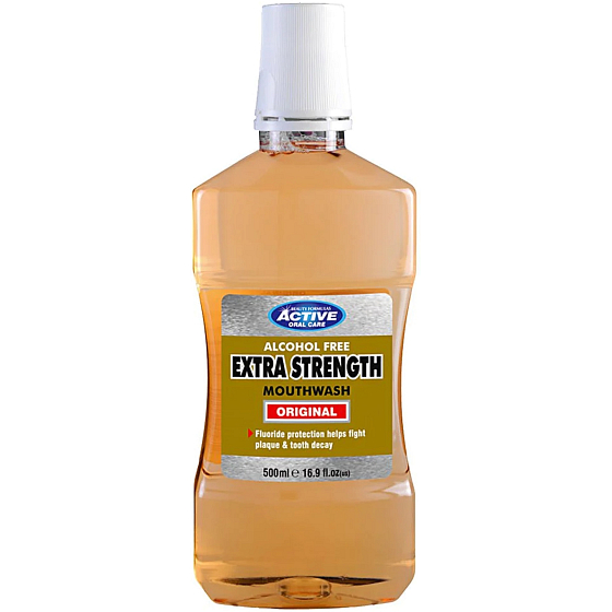 Beauty Formulas Extra Strength ústní voda bez alkoholu 500 ml
