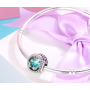 Charm Sterlingové stříbro 925 Průzračný oceán, korálek na náramek moře