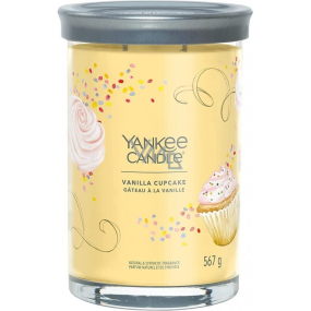 Yankee Candle Vanilla Cupcake - Vanilkový košíček vonná svíčka Signature Tumbler velká sklo 2 knoty 567 g