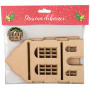 Albi Dřevěná 3D dekorace domečku, 2 okýnka 11 cm x 20 cm x 11,5 cm