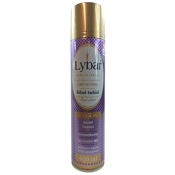 Lybar Hard Silně tužící lak na vlasy 400 ml