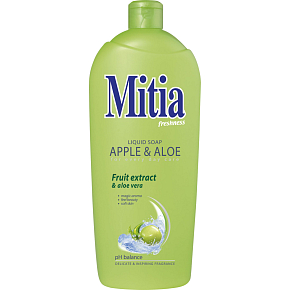 Mitia Apple & Aloe tekuté mýdlo, náplň, 1 l