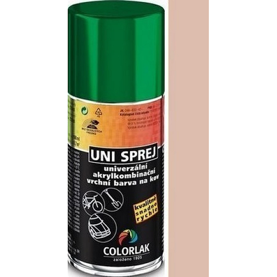 Colorlak Uni univerzální akrylkombinační barva sprej 2086 Světle hnědá 160 ml