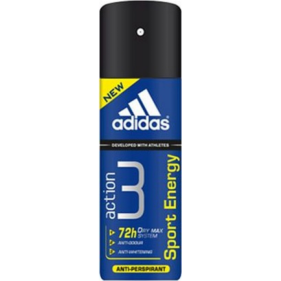 Adidas Action 3 Sport Energy antiperspirant deodorant sprej pro muže 150 ml