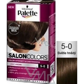 Schwarzkopf Palette Salon Colors barva na vlasy odstín 5-0 Světle hnědá