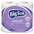 Big Soft Violet 2vrstvý toaletní papír, 4 role, 20 m role