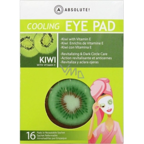 Absolute New York Cooling Eye Pad Kiwi with Vitamin E chladivé tampóny na oči 16 kusů