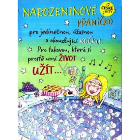 Albi Hrací přání do obálky K narozeninám Teď královnou jsem já, Bára Basiková 14,8 x 21 cm