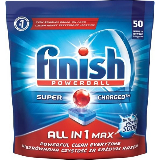 Finish All in 1 Max Soda tablety do myčky 50 kusů