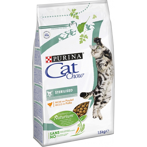 Purina Chow Special Care Sterilised kompletní krmivo pro kastrované kočky 1,5 kg