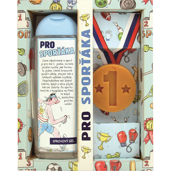 Bohemia Gifts Urbanova kosmetika Pro sportovce sprchový gel 300 ml + mýdlo