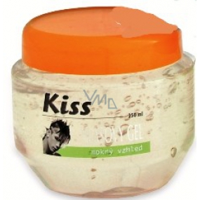 Mika Kiss Silver mokrý vzhled vlasový gel pro muže 250 ml