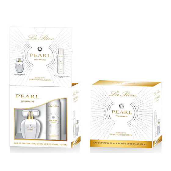 La Rive Swarovski Pearl parfémovaná voda pro ženy 75 ml + deodorant sprej 150 ml, dárková sada