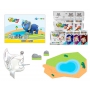 Jumping Clay Savana - Slon samoschnoucí modelovací hmota 56 g + papírová maketa + tvořítko 5+