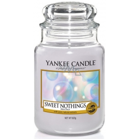 Yankee Candle Sweet Nothings - Sladké nic vonná svíčka Classic velká sklo 623 g