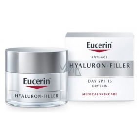 Eucerin Anti-Age Hyaluron-Filler SPF15 a UVA filtr denní vyplňující krém proti vráskám pro suchou pleť 50 ml