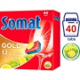 Somat Gold 12 Action Lemon & Lime Tablety do myčky, pomáhají odstranit i odolné nečistoty bez předmytí 40 kusů