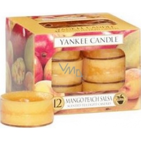 Yankee Candle Mango Peach Salsa - Salsa z manga a broskví vonná čajová svíčka 12 x 9,8 g