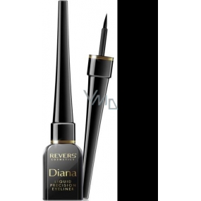 Revers Diana Liquid Precision Eyeliner oční linky Black 4 ml