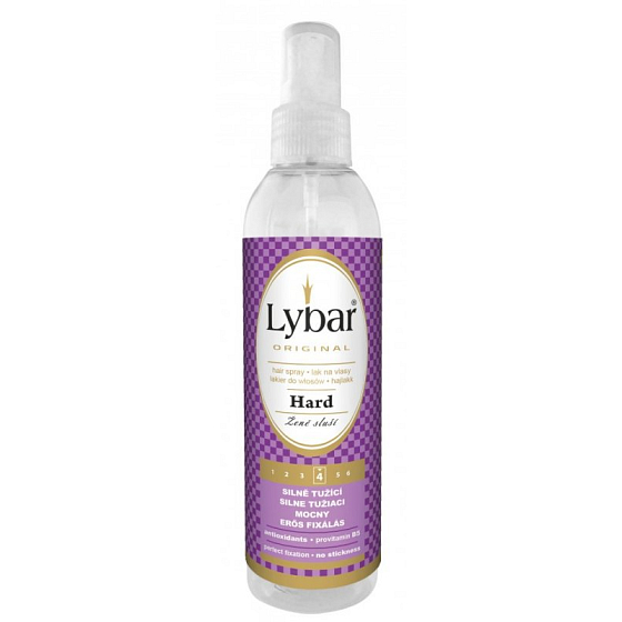 Lybar Hard Silně tužící lak na vlasy mechanický rozprašovač 200 ml