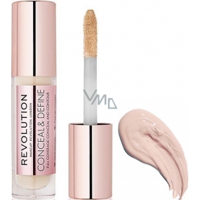 Makeup Revolution Conceal & Define Concealer tekutý korektor C6 3,4 ml