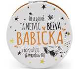 Nekupto Dárkové centrum Zrcátko dvojité Bezva babička 7 cm