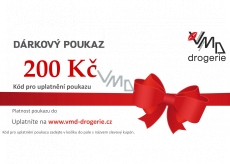 Dárková poukázka z VMD DROGERIE na nákup zboží na e-shopu v hodnotě 200,-Kč