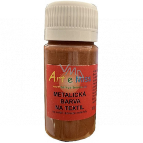 Art e Miss Barva na textil metalická 23 Světlá hnědá 40 g