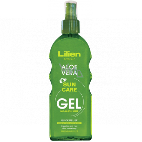Lilien Sun Active Aloe Vera zklidňující bezoplachový gel po opalování 200 ml