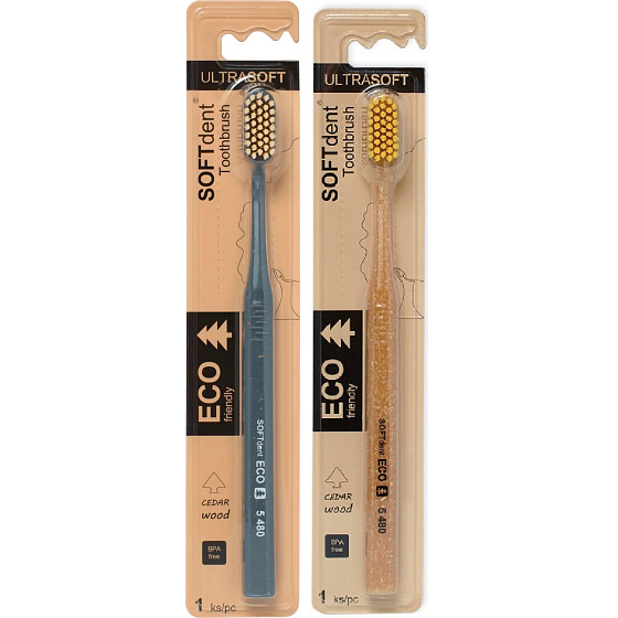 Soft Dent Eco Ultra Soft extra měkký zubní kartáček 1 kus