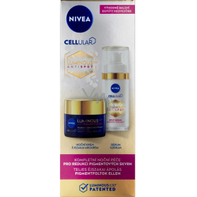 Nivea Cellular Luminous630 sérum proti pigmentovým skvrnám 30 ml + noční krém proti pigmentovým skvrnám 50 ml, duopack