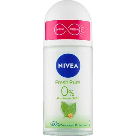 Nivea Fresh & Pure kuličkový deodorant roll-on pro ženy 50 ml