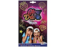 Grafix Girls tetování svítící ve tmě pro holky 2 listy 24 x 15 cm, věk 7+
