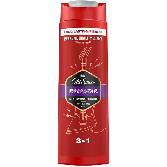 Old Spice Rockstar 3v1 sprchový gel a šampon pro muže 400 ml