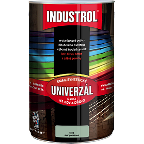 Industrol S2013 univerzál lesk vrchní barva na kov a dřevo, 1010 šeď pastelová, 4 l Industrol S2013 univerzál lesk vrchní barva na kov a dřevo, 1010 šeď pastelová, 4 l