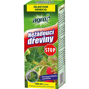 Agro Nežádoucí dřeviny STOP herbicid a arboricid, 100 ml Agro Nežádoucí dřeviny STOP herbicid a arboricid, 100 ml