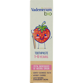 Vademecum Bio zubní pasta pro děti ve věku 1-6 let, 50 ml Vademecum Bio zubní pasta pro děti ve věku 1-6 let, 50 ml