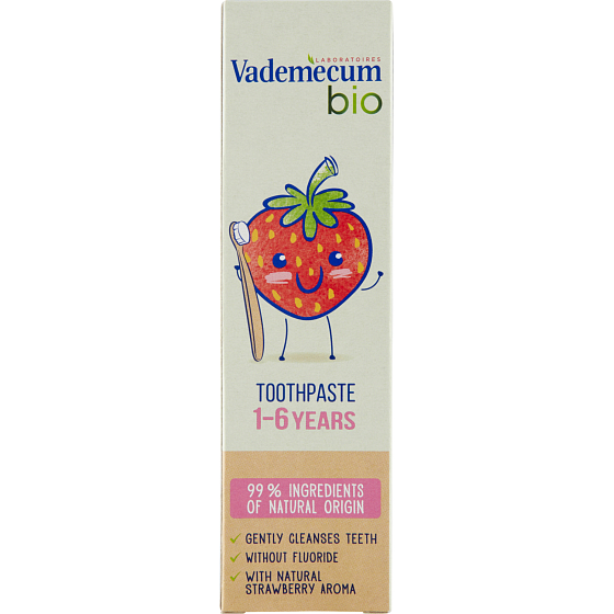 Vademecum Bio zubní pasta pro děti ve věku 1-6 let, 50 ml