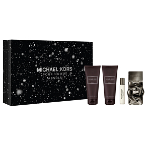 Michael Kors pour Homme Absolu parfémovaná voda 100 ml + balzám po holení 100 ml + sprchový gel 100 ml + cestovní sprej 10 ml, dárková sada pro muže