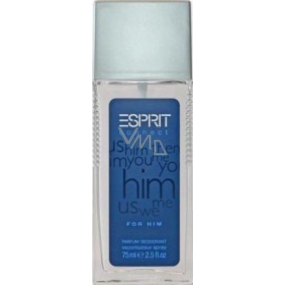 Esprit Connect for Him parfémovaný deodorant sklo 75 ml